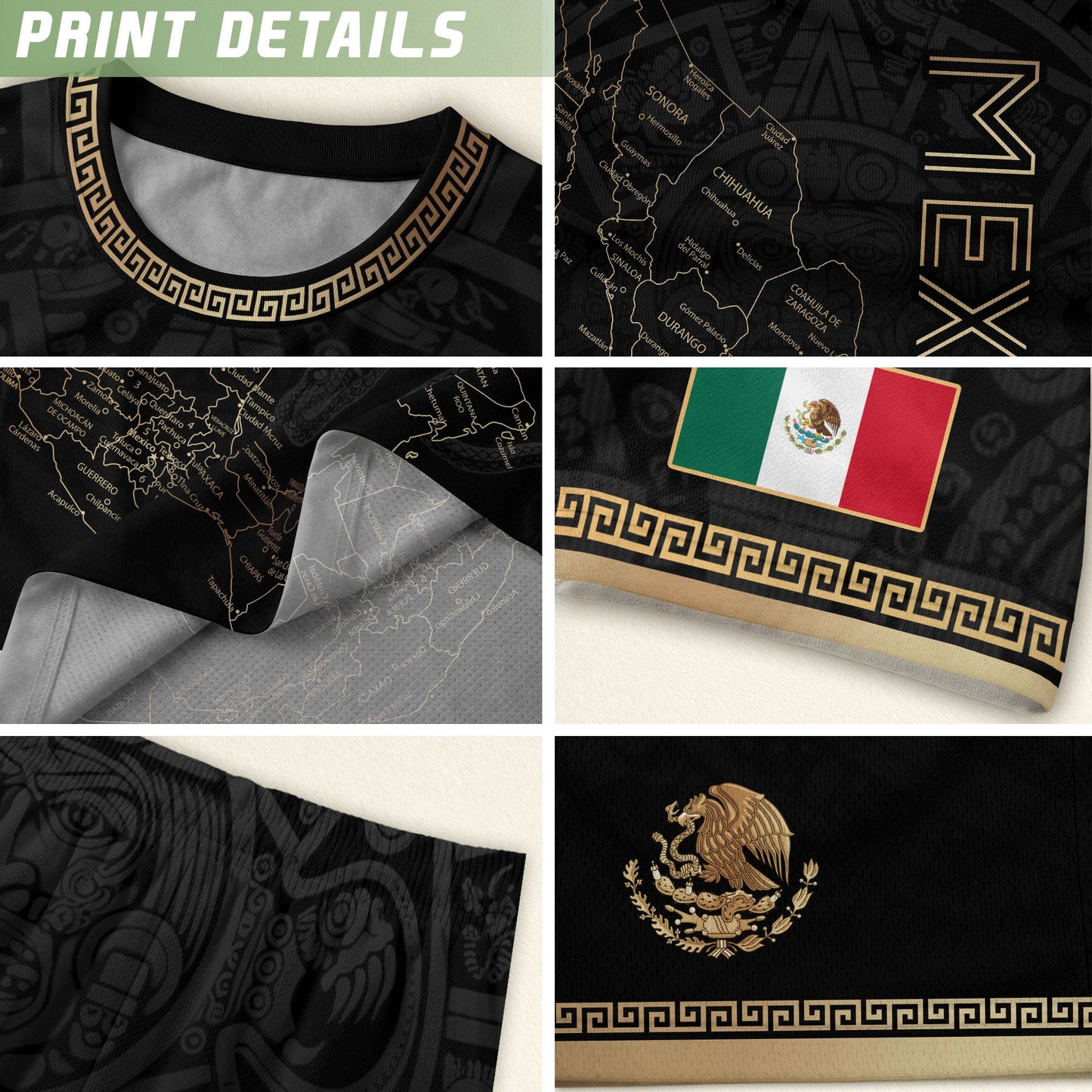 Mexico Soccer Jersey Black Mexico Map - Mexico National Team Fan Football