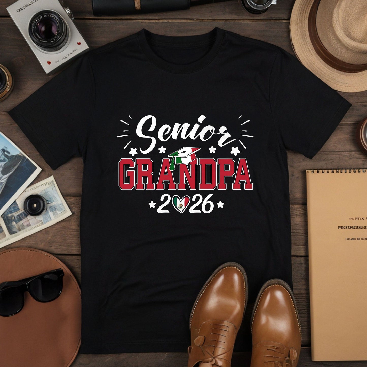 Senior Family 2026 Mexico Flag Heart Shirt - Proud Mexican Graduate T-Shirt..