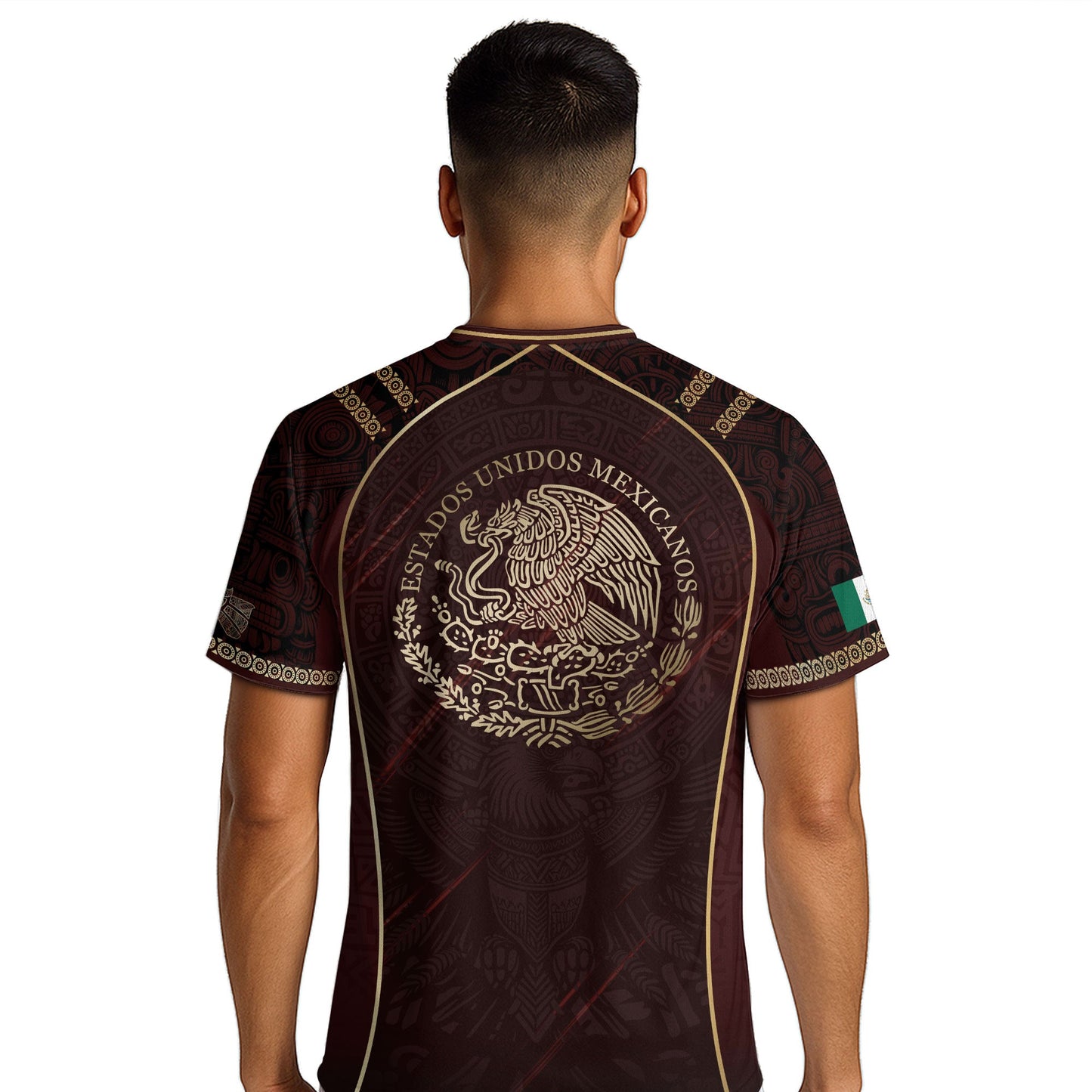 Mexico Cultural Heritage Soccer Jersey Red And Gold, Pride Beyond the Game