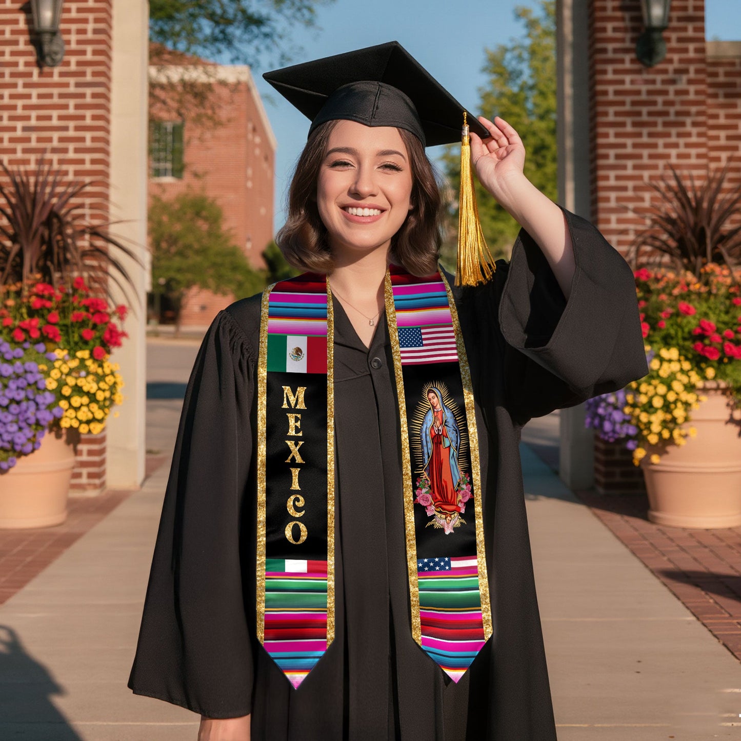 Stole Mexico 2026, Mexican Graduation Sash Premium Quality