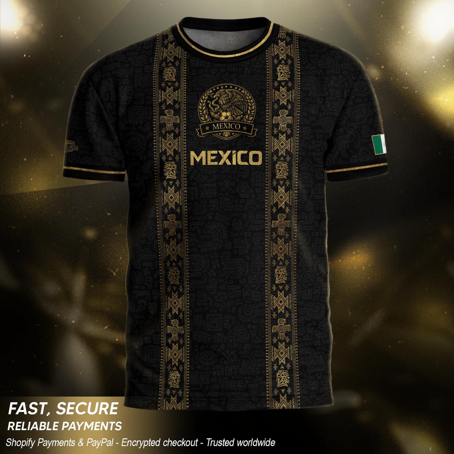 Mexico Soccer Legacy Jersey Black Gold, Inspired by Culture and National Identity