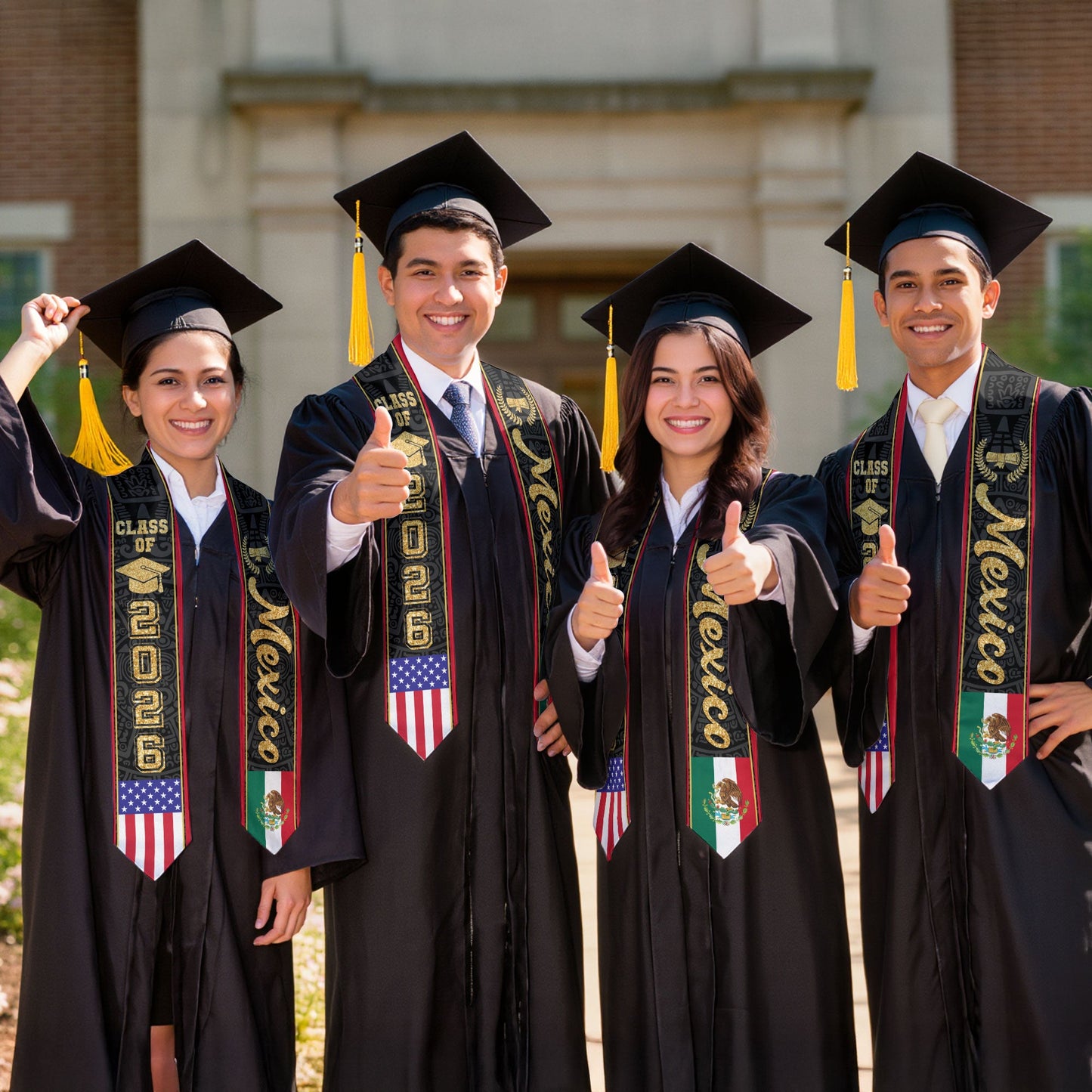 Mexico Stole 2026 Graduation, Mexican Sash for Graduation Ceremony, Class of 2026 Gift