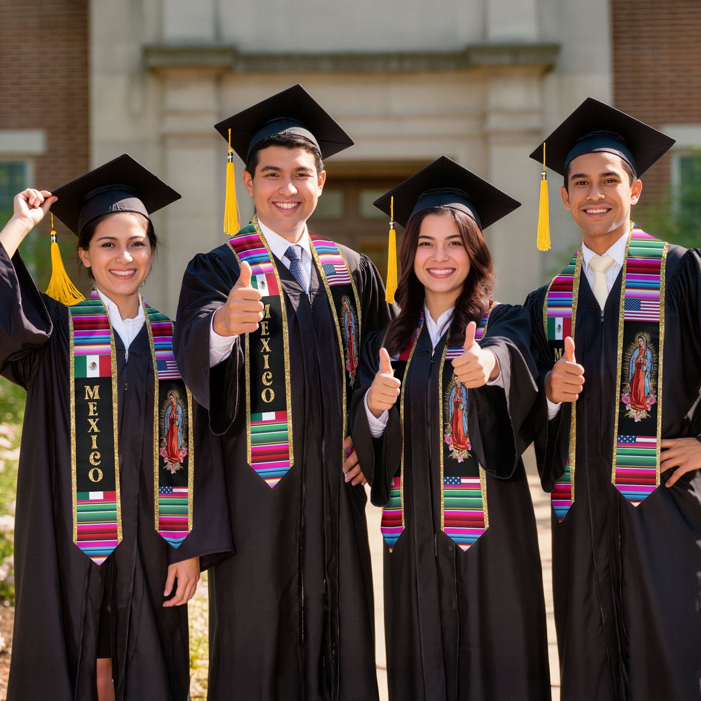 Stole Mexico 2026, Mexican Graduation Sash Premium Quality