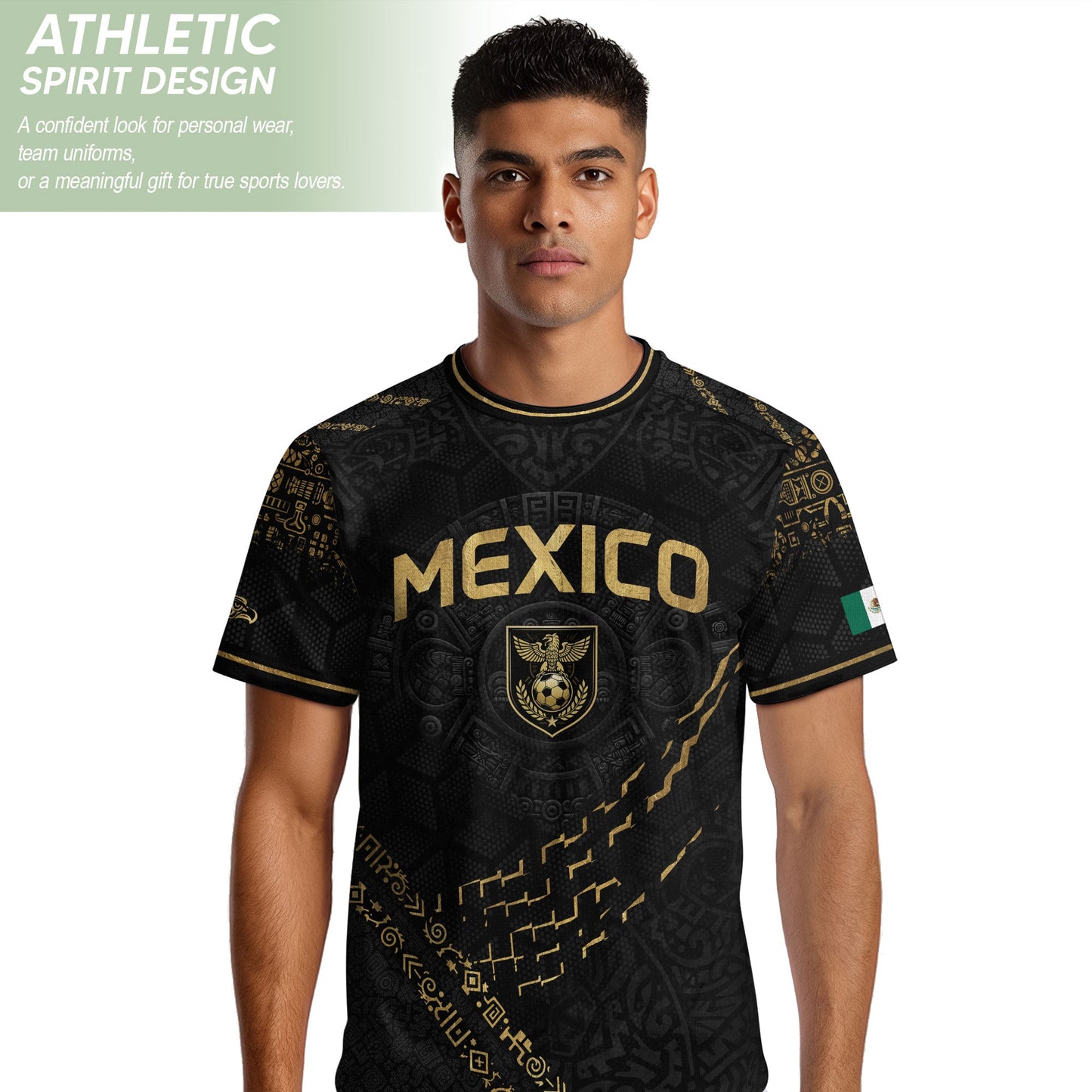 Mexico Cultural Pride Soccer Jersey Black Gold, Legacy Beyond the Game