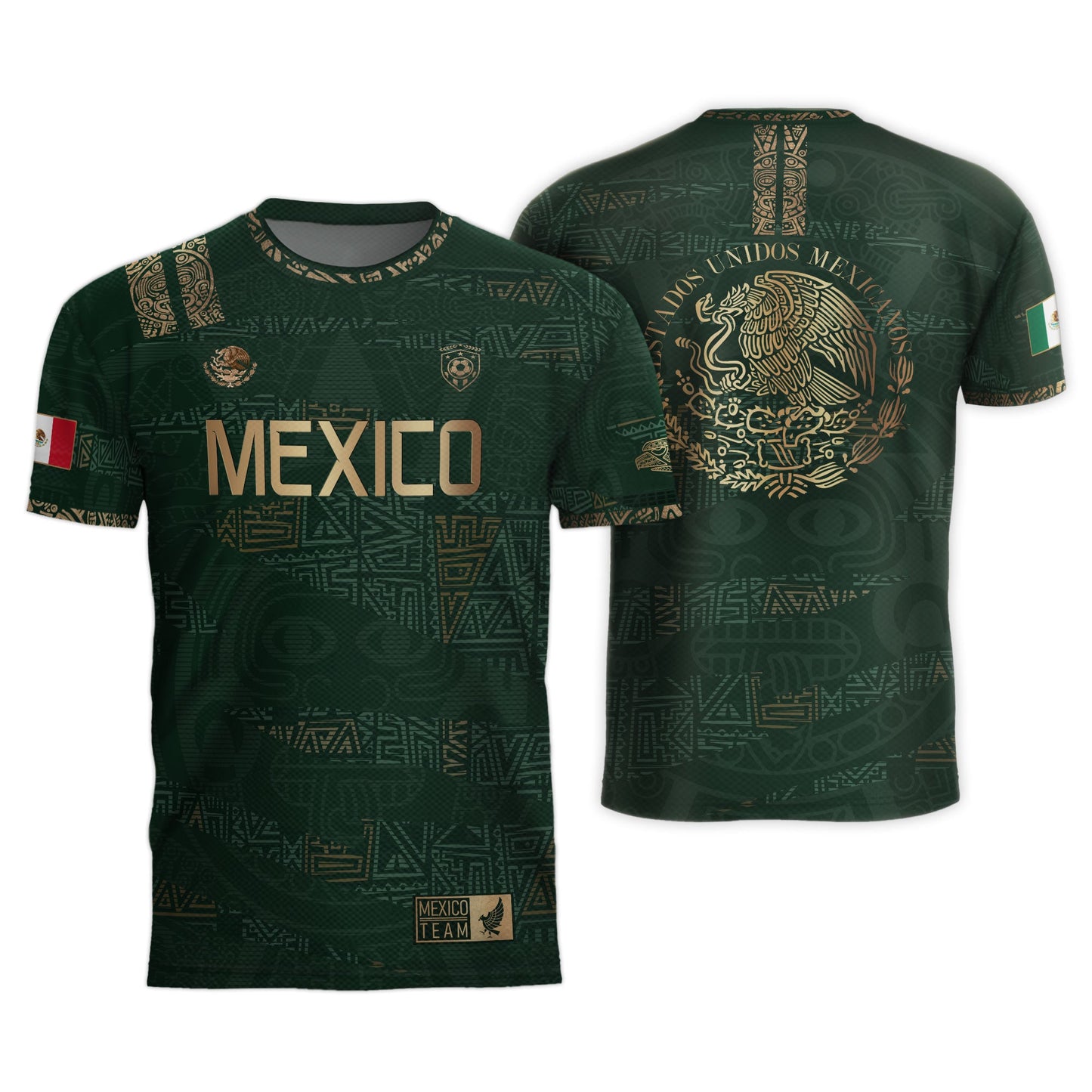 TEST BUNDLE - Mexico Green Gold Aztec Heritage Soccer Jersey (Copy)