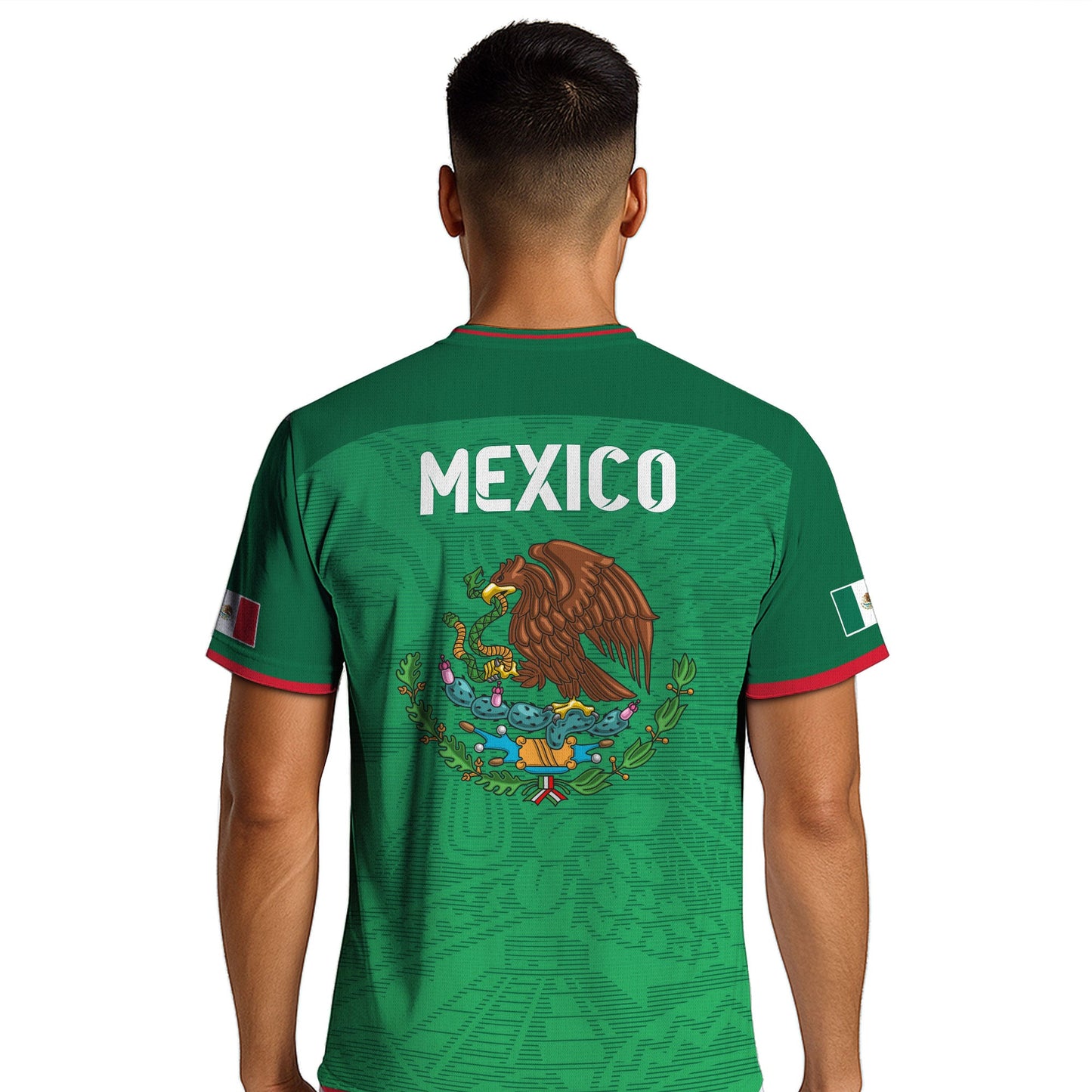 Mexico Green National Emblem Heritage Soccer Jersey